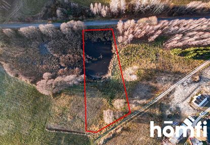 Działka 3762 m² ze stawem w malowniczym rydzewie
