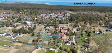 Działka 3412 m² mikoszewo , mpzp, ok. 2 km plaża