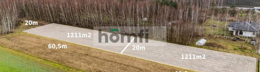 Działka w otoczeniu lasu 1211 m2