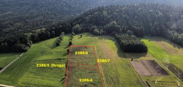 Grybów ptaszkowa 3 działki widokowe 6041 m2