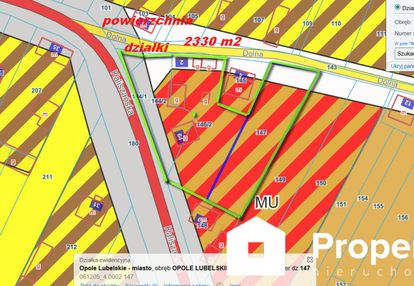 Działka usługowa 2330 m2  ul kaliszańska opole lub