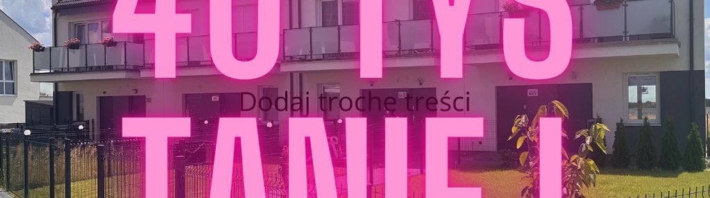 Hit! 4 pok | 60 m² | taras + ogródek | szereg