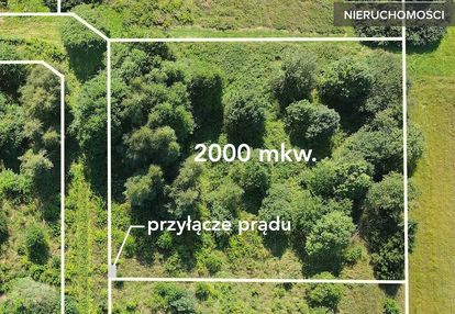Budowlana 2000 m2 z mpzp, prąd na działce
