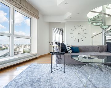 Przestronny penthouse z panoramą warszawy