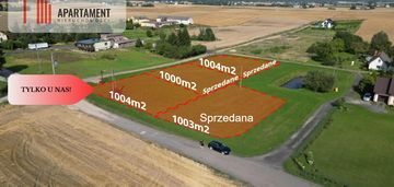 Tylko u nas! cztery działki, spokojna okolica
