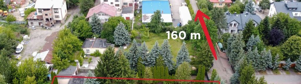 Działka usługowa z domem – zakręt, 2100 m²