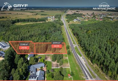 2 działki przy dk 21|teren zab.usługowej