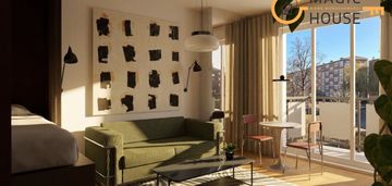 Gdańsk śródmieście - studio z balkonem - motława