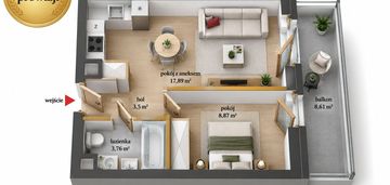 ⭐2026 | duży balkon | wkd 5 min ⭐0% prowizji