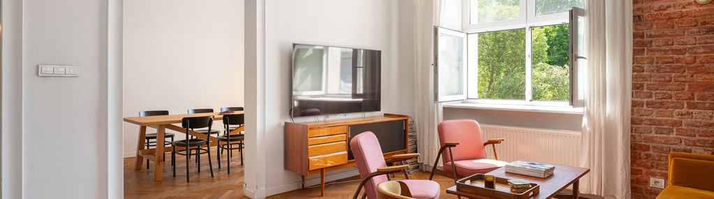 Klimatyczne mieszkanie, 3 pok.,balkon , powiśle