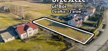 Dwie działki budowlane w brzeszczach! ul. bór!