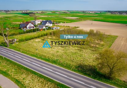 Duża działka budowlana brusy , przy drodze woj.235