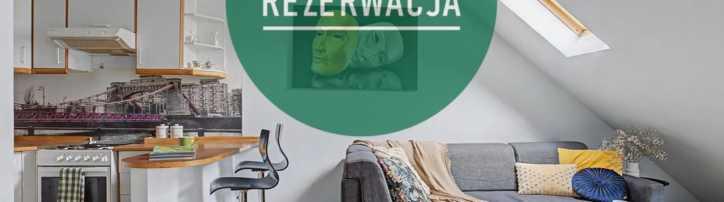 Poddasze, 41,3 m2 po podłodze, 2 pokoje, piwnica