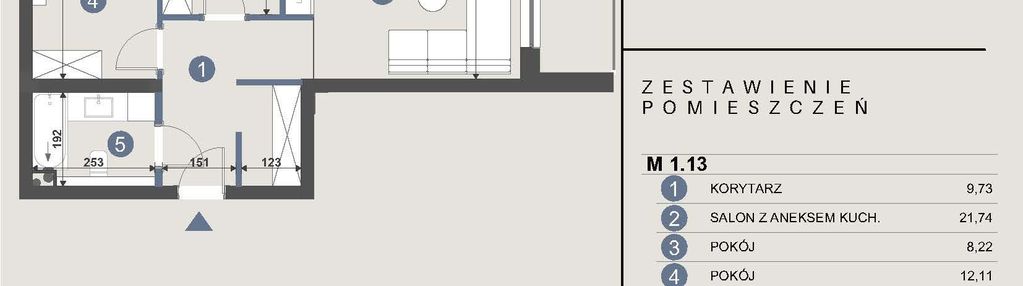 Nowa inwestycja 3pok. mieszkanie z loggią, słupsk