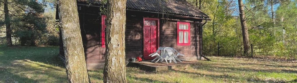 Do sprzedania drewniany dom nad rzeką pilicą.