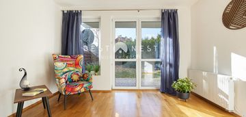 Słoneczne 2 pokoje z prywatnym ogródkiem