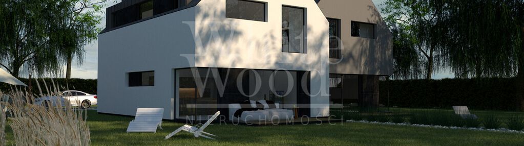 Bliźniak z 4 sypialniami, garaż i ogród i zieleń