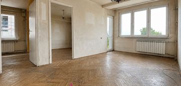 Sprzedam 3-pok. mieszkanie 46,06m2, do remontu