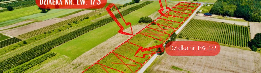 3 działki budowlane w lesiewie