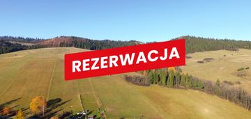 Działka rolno-budowlana w łapszach niżnych