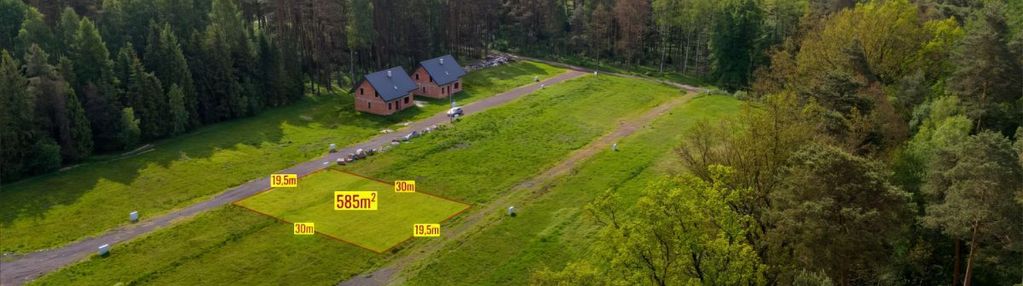 Działka 294 w koszęcinie otoczona lasami 585m2