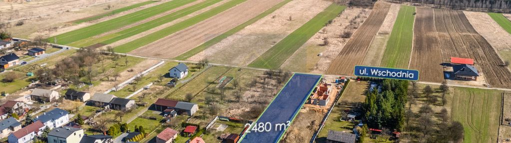 Jaskrów, duża działka z drewnianym domem