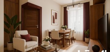 Dwa pokoje w centrum łodzi z parkingiem i komórką