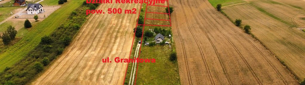 Działki rekreacyjne  z widokiem na dolinę ciemięgę