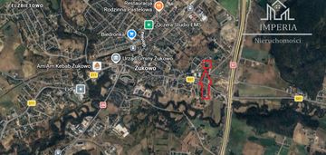 Działka pod dom lub usługi – 1240 m² | żukowo |