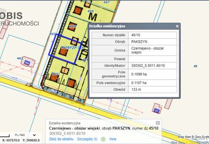 Działka budowlana pakszyn | 1099 m2