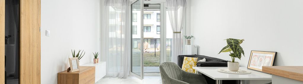 Nowe 2 pok. z dużym ogródkiem i osiedle młodych