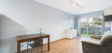 2 pokoje, balkon, parter, 43m3, gotowe