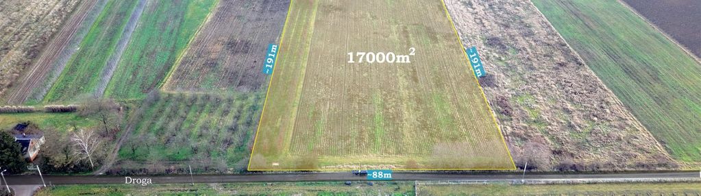 Działka rolna 1,7 ha, czersk, gm. góra kalwaria