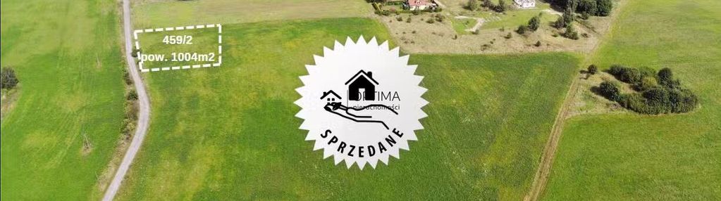 Działka 1004m2 w drodze gaz woda prąd kanalizacja