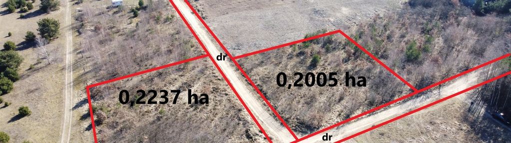 Działka 2237m2 w nowej wisi - osiedle nowych domów
