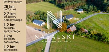 Działka budowlana/ bory tucholskie/ 1004m2