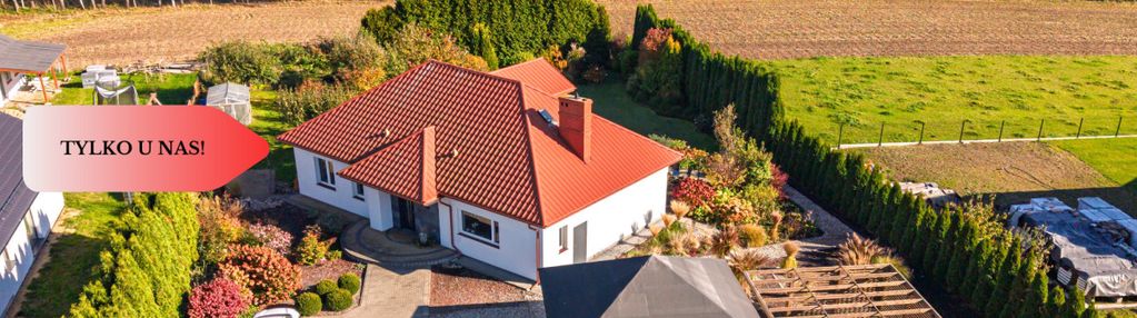 Parterowy dom, garaż, ogród, jezioro, mazury