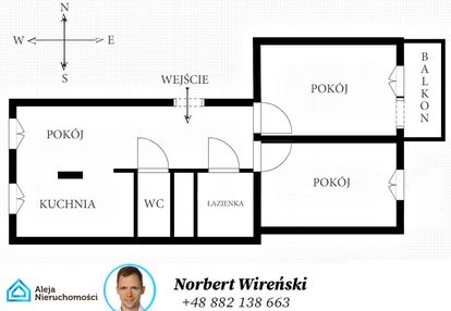 Przestronne, dwustronne i widne 3 pokoje