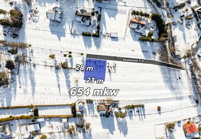 Widokowa działka budowlana 654 m² nowy targ