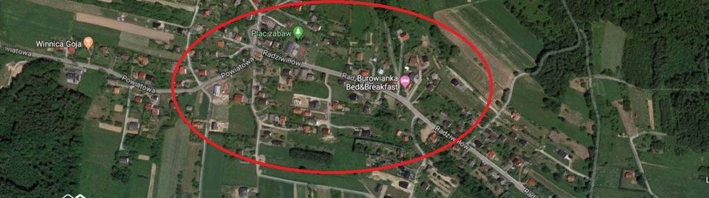 Budowlana działka w centrum burowa!