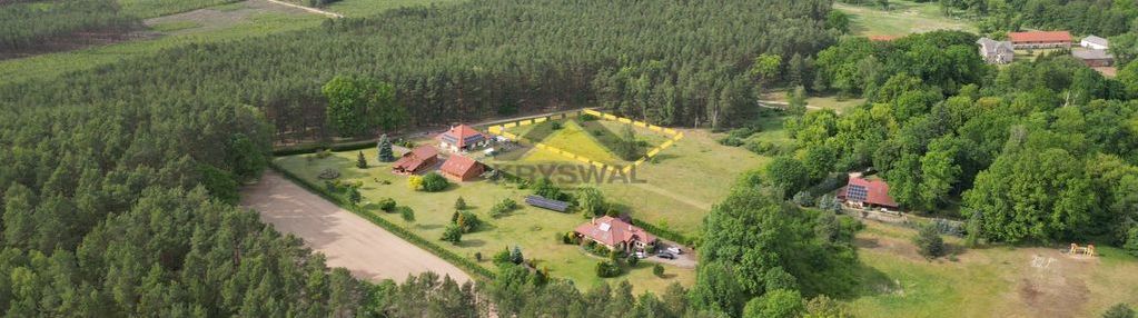 Działka przy lesie, wieś rudna