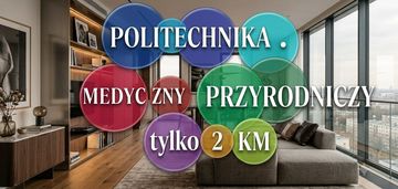 Politechnika, medyczny, przyrodniczy 2-pokoje nowe