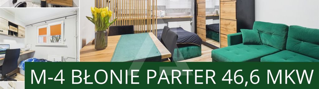 3 pokoje 46,6 m², po remoncie, parter, błonie