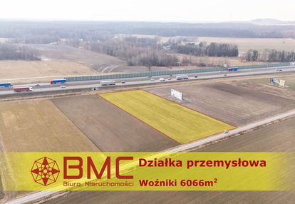 Działka przemysłowa woźniki 6066m2