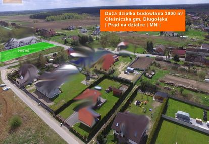 Działka budowlana 3000 m² | oleśniczka |długołęka