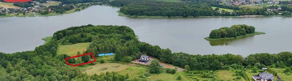 Działka w  pierwszej linii od jeziora tuchomskiego