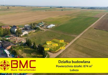 Działka budowlana lubsza, 874m2