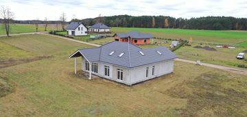 Atrakcyjna działka z nowym domem jednorodzinnym