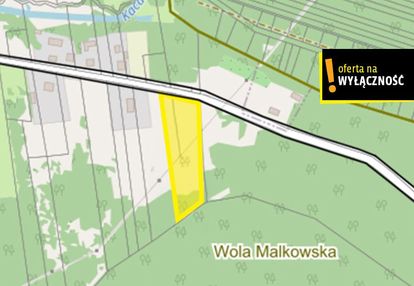 Działka 88 arów z lasem i możliwą zabudową