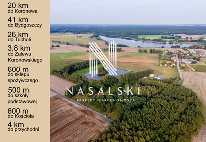 Działka budowlana 1395m2 bory tucholskie / sucha